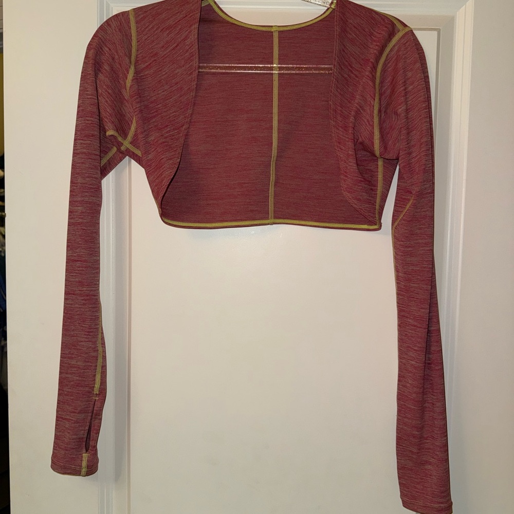 Elegant Maroon Crop Top with Gold Accents